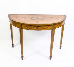 Antique Satinwood Hand Painted Console Table c.1900 | Ref. no. 06353 | Regent Antiques