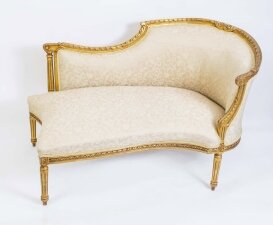 Stunning Louis XVI Style Giltwood Chaise Lounge | Ref. no. 06365 | Regent Antiques