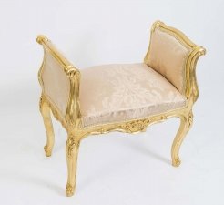 Splendid Louis XV Style French Giltwood Stool | Ref. no. 06366 | Regent Antiques