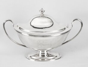 Antique Silver George III Tureen William Bennett 1808 Birchall and Hayne 19th C