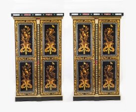 Antique Pair French Marquetry Cabinets Wardrobes c.1910 | Ref. no. 06443 | Regent Antiques