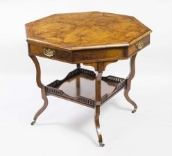 Antique Burr Walnut  Inlaid Occasional Table c.1880 | Ref. no. 06468 | Regent Antiques