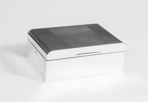 Antique Art Deco Silver Cigarette Card Box Casket c1930 | Ref. no. 06473 | Regent Antiques