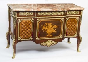 Antique French Marquetry Commode Marble Top c.1900 | Ref. no. 06490 | Regent Antiques