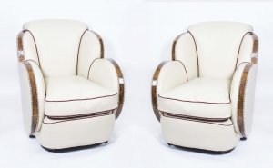 Epstein Art Deco Cloud Armchairs | Antique Art Deco Cloud Armchairs | Ref. no. 06542 | Regent Antiques