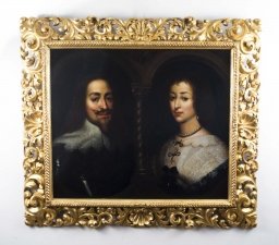 Antique Oil Painting Charles I & Henrietta Maria c.1740 | Ref. no. 06548 | Regent Antiques