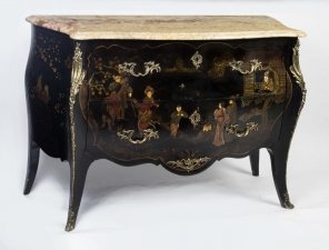 Antique French Chinoiserie  Lacquered Chest c.1880 | Ref. no. 06600 | Regent Antiques