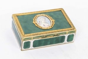 Antique Gilt metal & Enamel Trinket Box c.1880 | Ref. no. 06615 | Regent Antiques