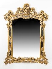 Beautiful Decorative Italian Carved Giltwood Mirror 141 x 108 cm | Ref. no. 06635 | Regent Antiques