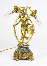 Antique Art Deco Gilt Bronze Dancing Lady Lamp c.1920 | Ref. no. 06712 | Regent Antiques
