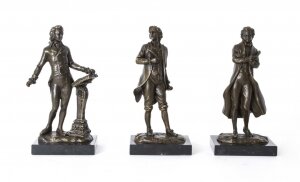 Set of Bronze Sculptures of Chopin Mozart and Beethoven | Trio of Bronze Statues | Ref. no. 06726 | Regent Antiques