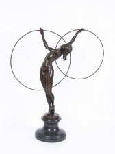 Charming Bronze Art Deco Hoop Dancer Sculpture Preiss | Ref. no. 06732 | Regent Antiques