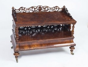 Antique Victorian Burr Walnut Canterbury c.1860 | Ref. no. 06763 | Regent Antiques