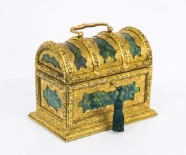 Antique Asprey Jewellery Casket Ormolu & Malachite C1870 | Ref. no. 06779 | Regent Antiques