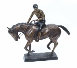 Beautiful Large Bronze Horse and Jockey Sculpture | Ref. no. 06800 | Regent Antiques