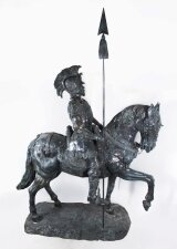 Life Size Roman Armoured Cavalry Officer on Horseback | Ref. no. 06804 | Regent Antiques