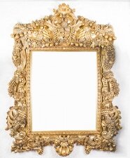 Huge Decorative Ornate Florentine Giltwood Mirror 190 x 150 cm