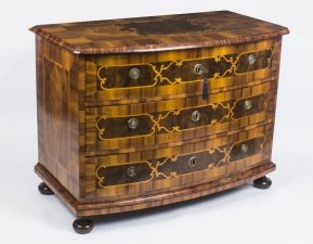 Antique South German Baroque Walnut Bowfront Commode Chest 18th C | Ref. no. 06840 | Regent Antiques