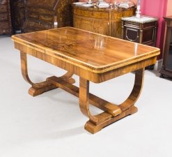 Antique Art Deco Burr Walnut  Dining Table c.1930 | Ref. no. 06845 | Regent Antiques