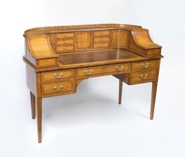 Antique Satinwood Carlton House Writing Desk c.1880 | Ref. no. 06865 | Regent Antiques