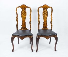 Antique Pair Dutch Marquetry Walnut Chairs 18th C | Ref. no. 06925 | Regent Antiques