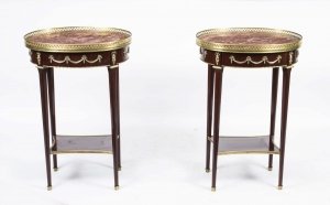 Pair of Louis XV Rouge Marble Topped Occasional Tables | Ref. no. 06945 | Regent Antiques
