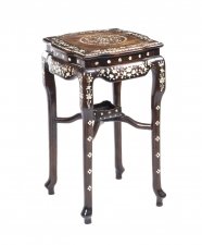 Antique Chinese Rosewood Mother pearl side table Stand | Ref. no. 06965 | Regent Antiques