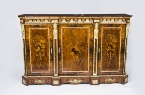 Antique Victorian Burr Walnut Marquetry Credenza c.1860 | Ref. no. 06970 | Regent Antiques