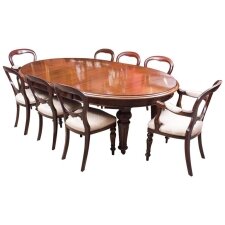 Antique Victorian Oval Dining Table & 8 chairs c.1860 | Ref. no. 06991c | Regent Antiques