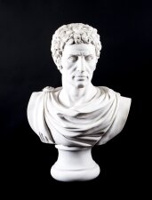 Vintage Composite Marble Bust Marcus Junius Brutus 20th C