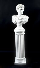 Stunning Marble Bust Lucius Junius Brutus on Pedestal