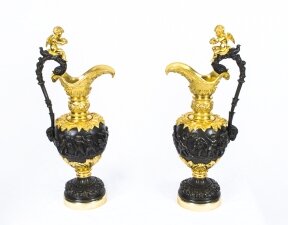 Antique Pair of Gilt bronze & bronze ewers C1840 | Ref. no. 07046 | Regent Antiques