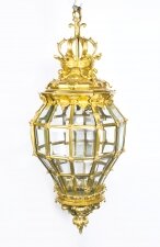 Versailles Massive Bronze Diamond Baluster 3 Light Lantern