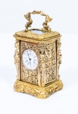 Baroque Gilded Ormolu Brass Miniature Carriage Clock | Ref. no. 07095 | Regent Antiques