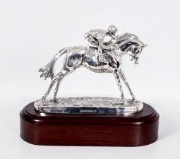 Vintage Sterling Silver Racehorse Jockey R. Donaldson | Ref. no. 07132 | Regent Antiques