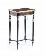 Antique Burr Walnut Ebonised Work Table c.1860 Signed Tahan Paris | Ref. no. 07144 | Regent Antiques