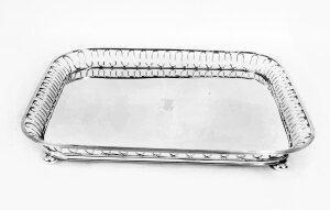 Antique William IV Silver Plated Tray by Mappin Bros C1840 | Ref. no. 07151 | Regent Antiques
