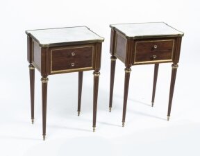 Antique Pair French Empire Style Bedside Cabinets c.1900 | Ref. no. 07171 | Regent Antiques