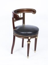 Antique French Empire Brass Inlaid Desk Music Chair c.1880 | Ref. no. 07205 | Regent Antiques
