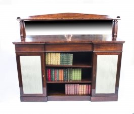 Antique William IV Rosewood Chiffonier Open Bookcase c.1835 | Ref. no. 07221 | Regent Antiques
