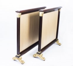 Antique Pair William IV Mahogany & Gilded Screens c.1835 | Ref. no. 07228 | Regent Antiques