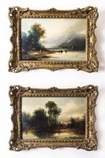 Antique Pair Oil Paintings "View in Westmorland"  W.B.Webb | Ref. no. 07262 | Regent Antiques