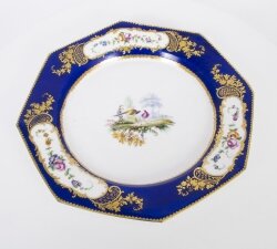 Antique Sevres Porcelain Cobalt Blue Porcelain Plate c.1880 | Ref. no. 07296 | Regent Antiques