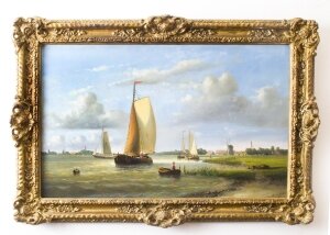 AntiqueOil Painting Hendrick Hulk " Dutch Shipping" | Ref. no. 07313 | Regent Antiques