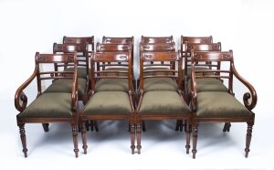 Set 12 English Regency Style Tulip Back Dining Chairs | Regency Style Chairs | Ref. no. 07317 | Regent Antiques
