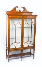 Antique Edwardian Satinwood Display Cabinet c.1900 | Ref. no. 07327 | Regent Antiques