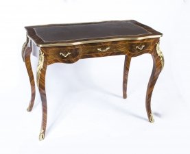 Louis XVI Revival Burr Walnut  Bureau Plat Writing Table | Ref. no. 07332 | Regent Antiques