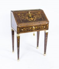 French Burr Walnut Louis XV Revival Marquetry Bureau | Ref. no. 07333 | Regent Antiques