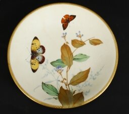 Antique Aesthetic Movement Porcelain Cabinet Plate Minton 19th C