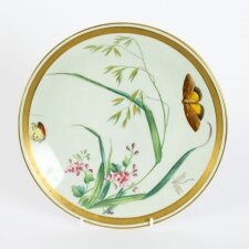 Antique Minton Aesthetic Movement Porcelain Cabinet Plate 19th C